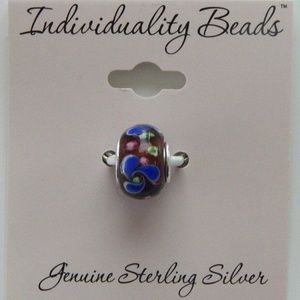 Individuality Bead Floral Sterling Silver NWT